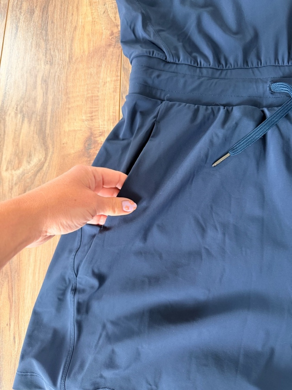 Sweaty Betty Explorer Shorts Romper Navy Athletic Tennis Pickleball Outfit M/8 - Picture 3 of 10
